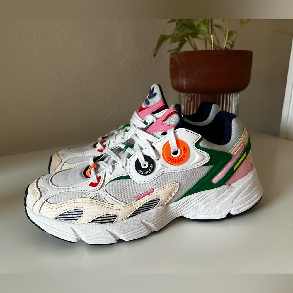 Adidas Astir (white, orange, green, pink)